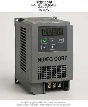 NIDEC CORP; CONTROL TECHNIQUES; SE-23400075; AC DRIVE