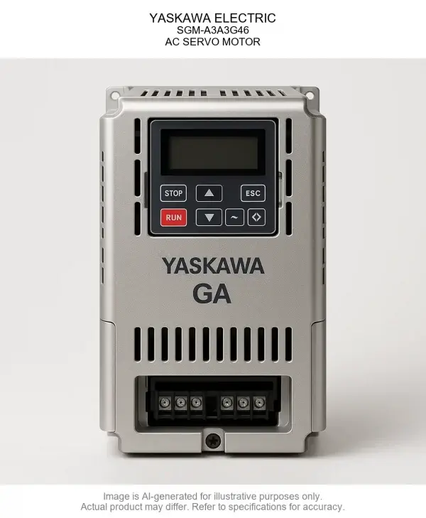 YASKAWA ELECTRIC; SGM-A3A3G46; AC SERVO MOTOR