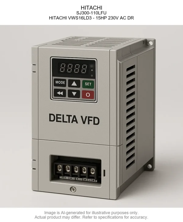 HITACHI; SJ300-110LFU; HITACHI VWS16LD3 - 15HP 230V AC DR
