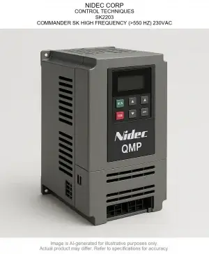 NIDEC CORP; CONTROL TECHNIQUES; SK2203; COMMANDER SK HIGH FREQUENCY (>550 HZ) 230VAC