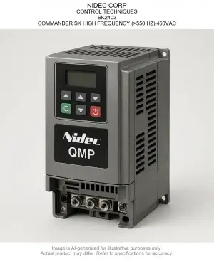 NIDEC CORP; CONTROL TECHNIQUES; SK2403; COMMANDER SK HIGH FREQUENCY (>550 HZ) 460VAC