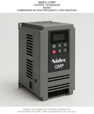 NIDEC CORP; CONTROL TECHNIQUES; SK3503; COMMANDER SK HIGH FREQUENCY (>550 HZ)575VAC
