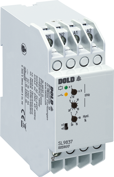 SL9837_600x600.png DOLD 0059017: SL9837.11 5-200HZ UH=AC230V Frequency Relay