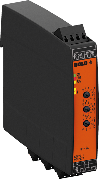 UG9411_Modbus_600x600.png DOLD 0067523: UG9411PM AC230V 50/60HZ 7A 0-10S Smart motorstarter