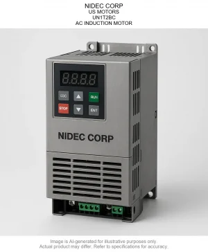 NIDEC CORP; US MOTORS; UN1T2BC; AC INDUCTION MOTOR