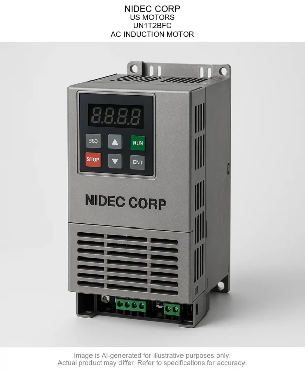 NIDEC CORP; US MOTORS; UN1T2BFC; AC INDUCTION MOTOR