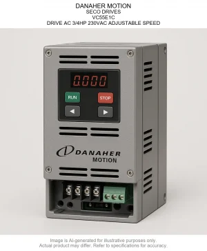 DANAHER MOTION; SECO DRIVES; VC55E1C; DRIVE AC 3/4HP 230VAC ADJUSTABLE SPEED