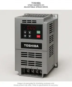TOSHIBA; VFAS1-6200KPC-H1; ADJUSTABLE SPEED DRIVE