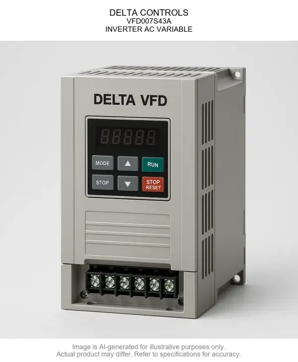 VFD007S43A.webp DELTA CONTROLS; Variable Frequency Drive007S43A; INVERTER AC VARIABLE