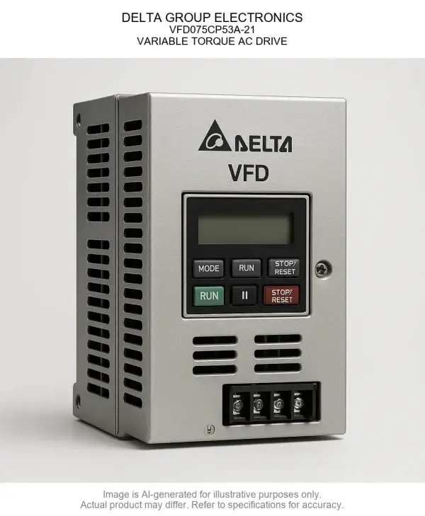DELTA GROUP ELECTRONICS; Variable Frequency Drive075CP53A-21; VARIABLE TORQUE AC DRIVE