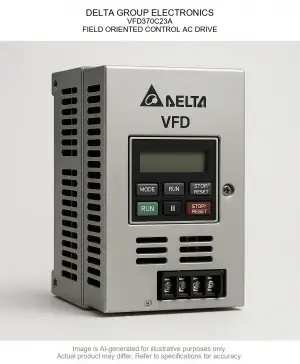 DELTA GROUP ELECTRONICS; Variable Frequency Drive370C23A; FIELD ORIENTED CONTROL AC DRIVE
