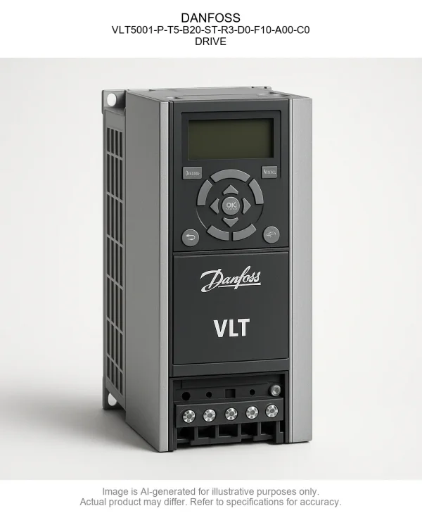 VLT5001-P-T5-B20-ST-R3-D0-F10-A00-C0.webp DANFOSS; VLT5001-P-T5-B20-ST-R3-D0-F10-A00-C0; DRIVE