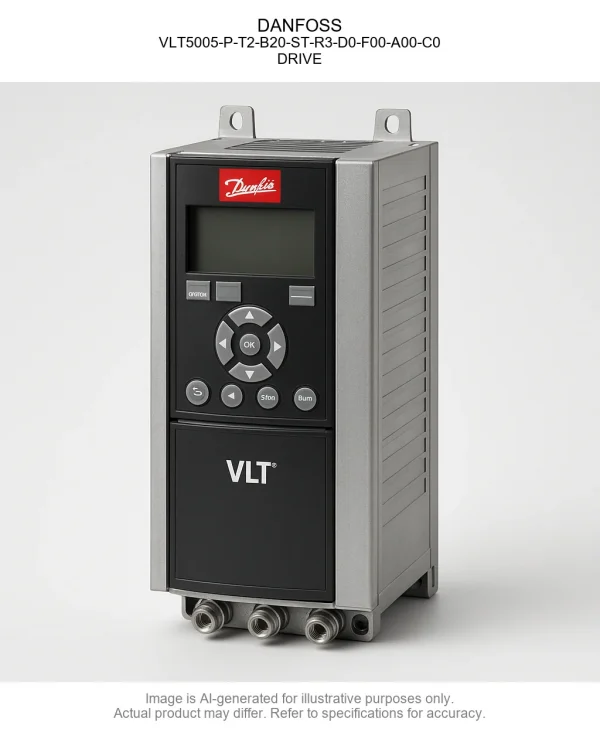 VLT5005-P-T2-B20-ST-R3-D0-F00-A00-C0.webp DANFOSS; VLT5005-P-T2-B20-ST-R3-D0-F00-A00-C0; DRIVE