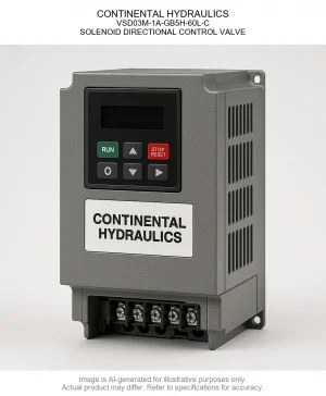 CONTINENTAL HYDRAULICS; Variable Speed Drive03M-1A-GB5H-60L-C; SOLENOID DIRECTIONAL CONTROL VALVE