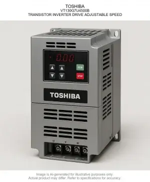 TOSHIBA; VT130G7U4500B; TRANSISTOR INVERTER DRIVE ADJUSTABLE SPEED