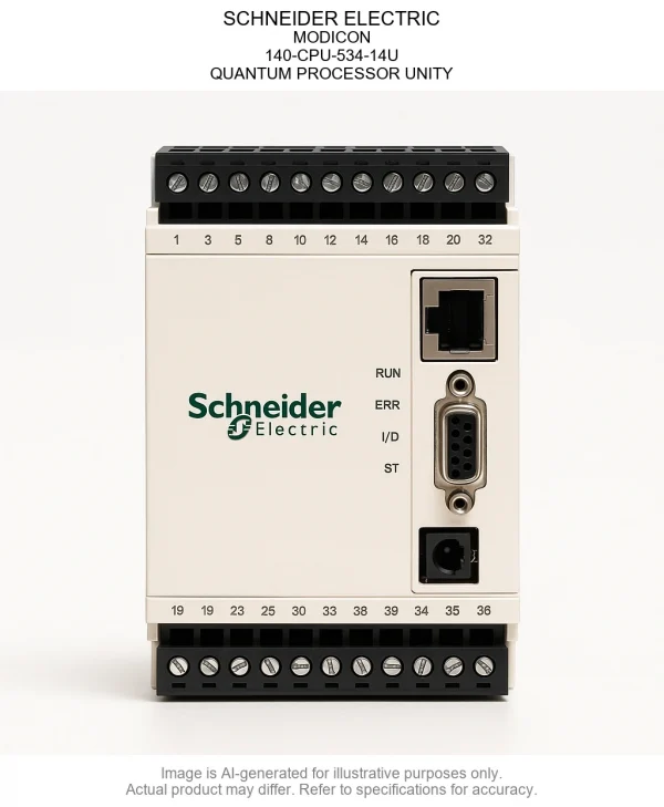 140-CPU-534-14U.webp SCHNEIDER ELECTRIC; MODICON; 140-CPU-534-14U; QUANTUM PROCESSOR UNITY