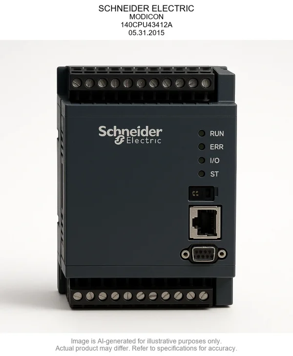 SCHNEIDER ELECTRIC; MODICON; 140CPU43412A; 05.31.2015