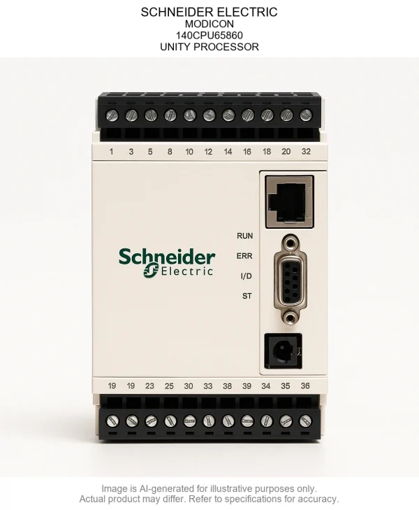 SCHNEIDER ELECTRIC; MODICON; 140CPU65860; UNITY PROCESSOR