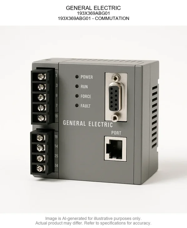 GENERAL ELECTRIC; 193X369ABG01; 193X369ABG01 - COMMUTATION