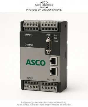 ASCO; ASCO NUMATICS; 240-239; PROFIBUS DP COMMUNICATIONS