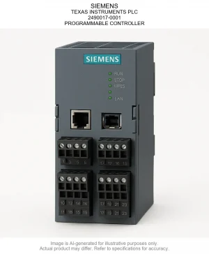 SIEMENS; TEXAS INSTRUMENTS PLC; 2490017-0001; PROGRAMMABLE CONTROLLER