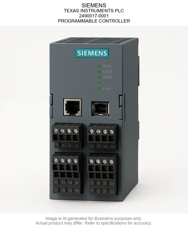 2490017-0001.webp SIEMENS; TEXAS INSTRUMENTS PLC; 2490017-0001; PROGRAMMABLE CONTROLLER