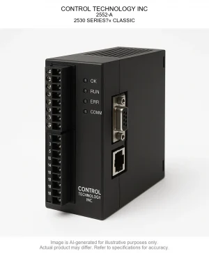 CONTROL TECHNOLOGY INC; 2552-A; 2530 SERIES?« CLASSIC