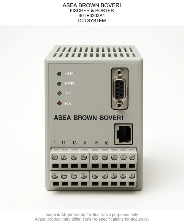 ASEA BROWN BOVERI; FISCHER & PORTER; 40TE3203A1; DCI SYSTEM