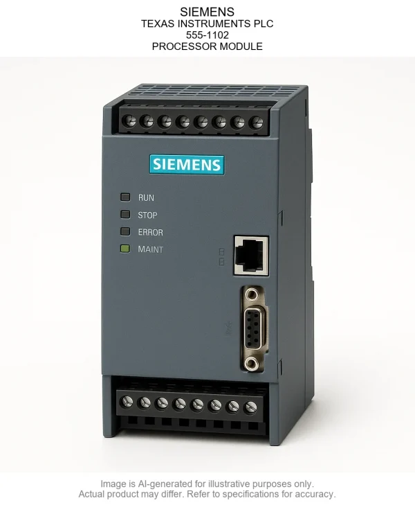 555-1102.webp SIEMENS; TEXAS INSTRUMENTS PLC; 555-1102; PROCESSOR MODULE