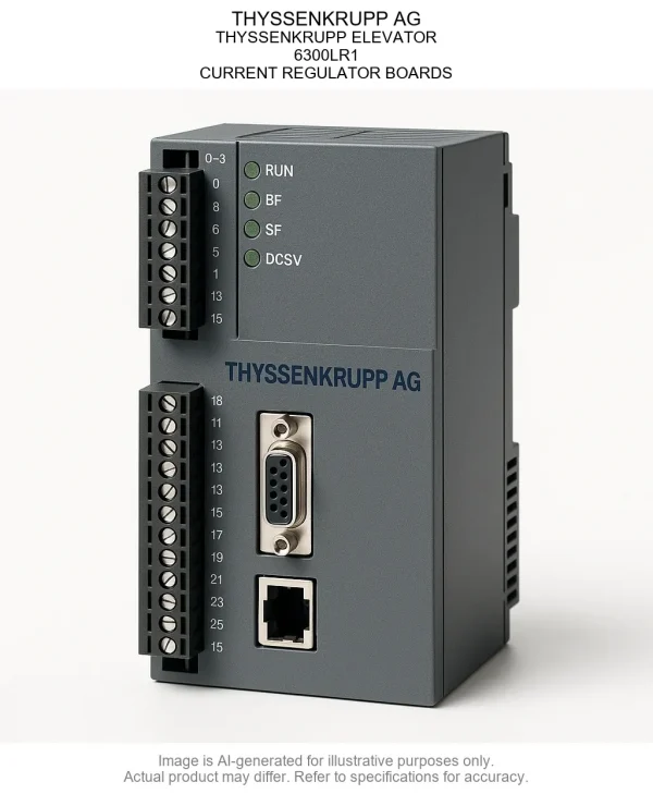 6300LR1.webp THYSSENKRUPP AG; THYSSENKRUPP ELEVATOR; 6300LR1; CURRENT REGULATOR BOARDS