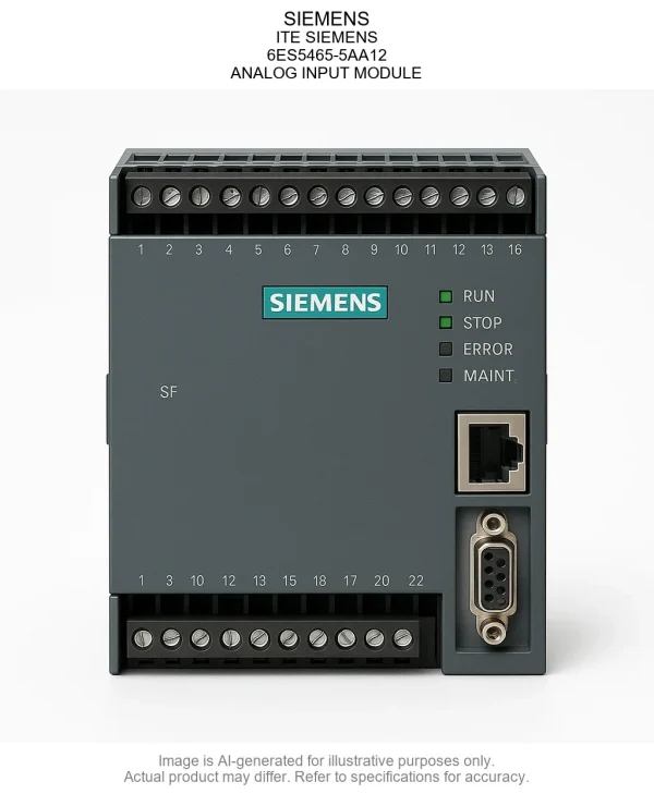 SIEMENS; ITE SIEMENS; 6ES5465-5AA12; ANALOG INPUT MODULE