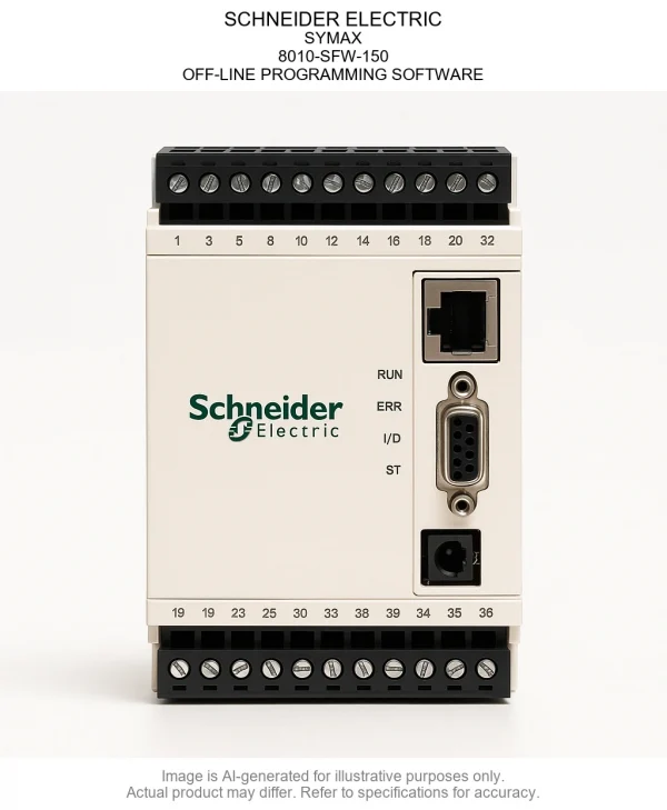 SCHNEIDER ELECTRIC; SYMAX; 8010-SFW-150; OFF-LINE PROGRAMMING SOFTWARE