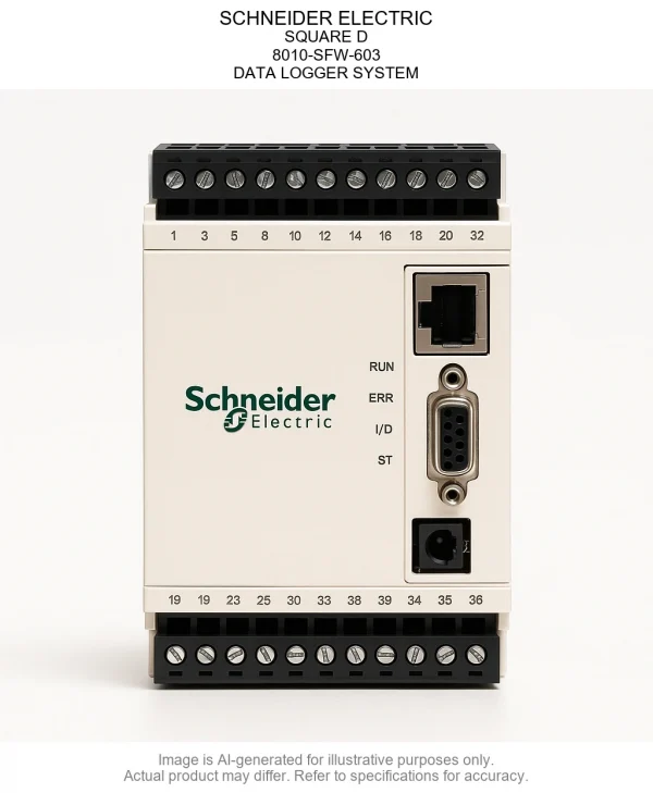 SCHNEIDER ELECTRIC; SQUARE D; 8010-SFW-603; DATA LOGGER SYSTEM