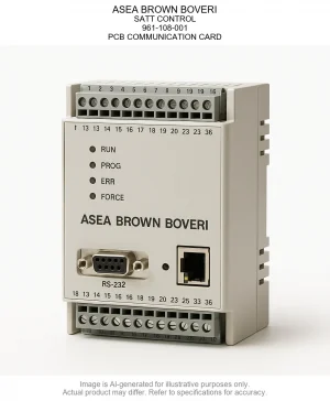ASEA BROWN BOVERI; SATT CONTROL; 961-108-001; PCB COMMUNICATION CARD