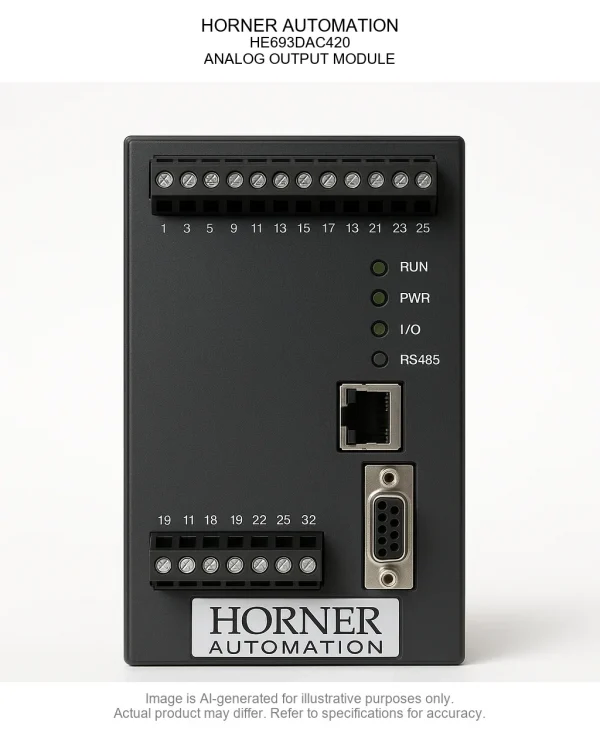 HORNER AUTOMATION; HE693DAC420; ANALOG OUTPUT MODULE