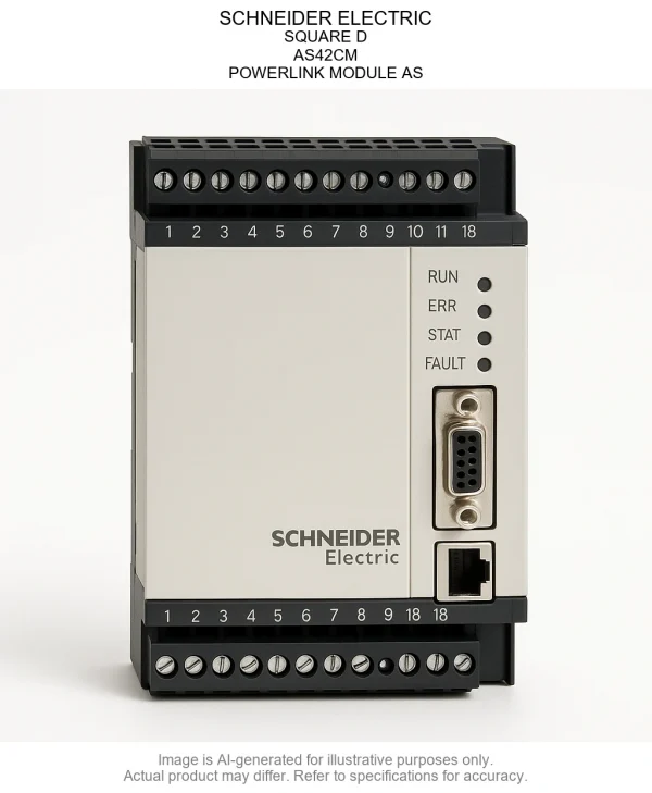 SCHNEIDER ELECTRIC; SQUARE D; AS42CM; POWERLINK MODULE AS