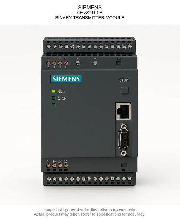 SIEMENS; 6FQ2291-0B; BINARY TRANSMITTER MODULE