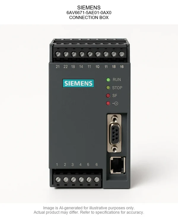 SIEMENS; 6AV6671-5AE01-0AX0; CONNECTION BOX