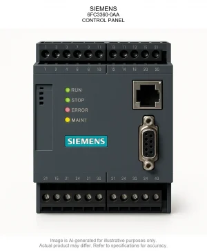 SIEMENS; 6FC3360-0AA; CONTROL PANEL