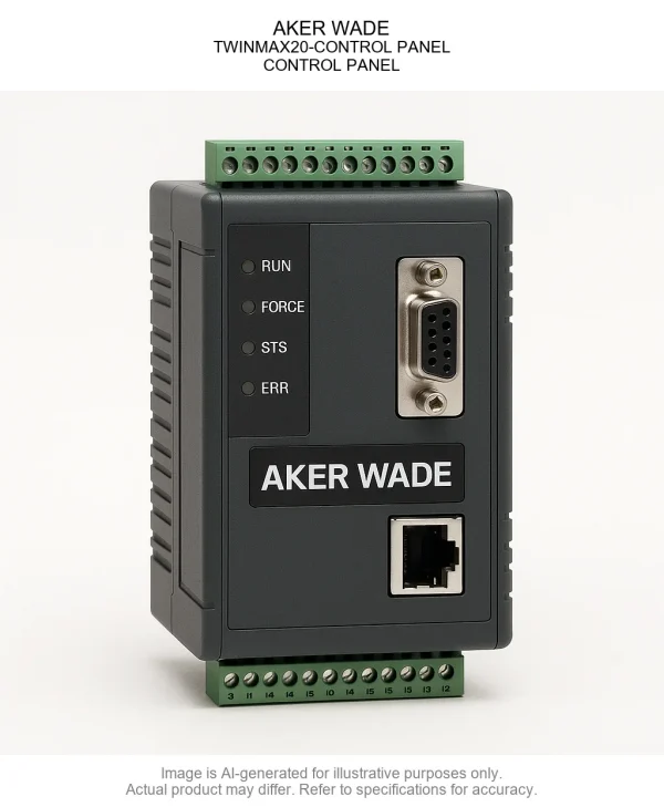 AKER WADE; TWINMAX20-CONTROL PANEL; CONTROL PANEL