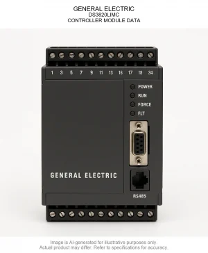 GENERAL ELECTRIC; DS3820LIMC; CONTROLLER MODULE DATA