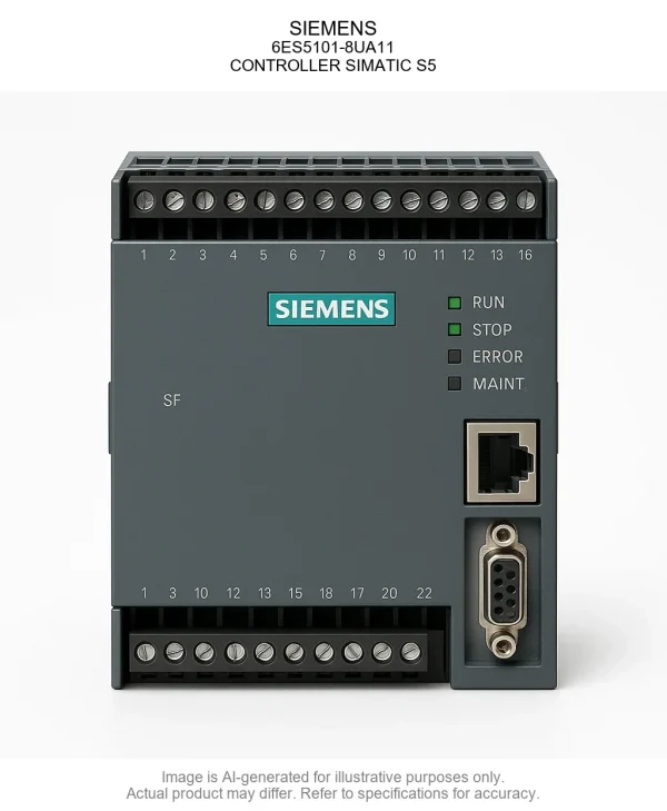SIEMENS; 6ES5101-8UA11; CONTROLLER SIMATIC S5