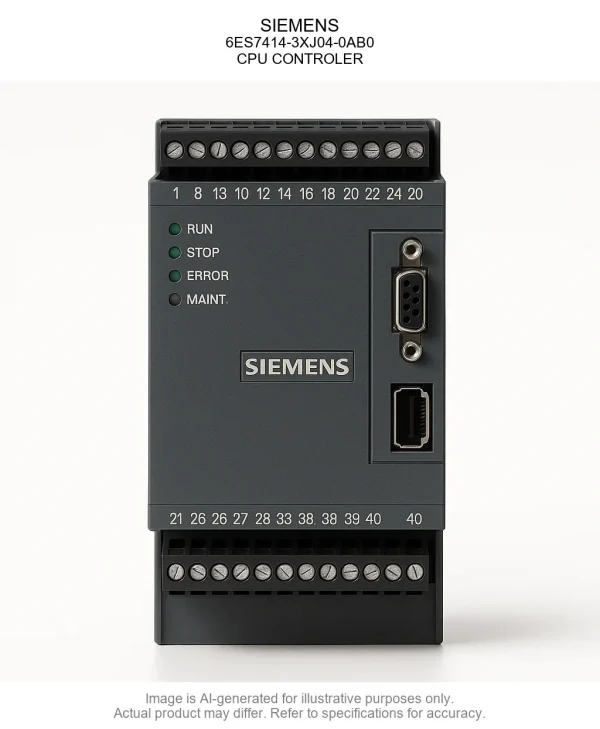 SIEMENS; 6ES7314-6BF01-0AB0; CPU CONTROLER