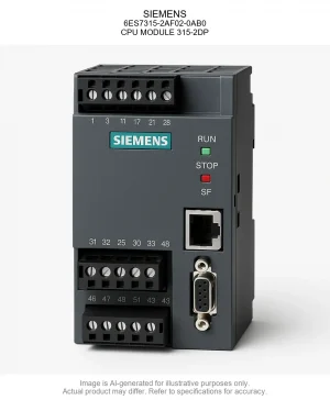 SIEMENS; 6ES7315-2AF02-0AB0; CPU MODULE 315-2DP