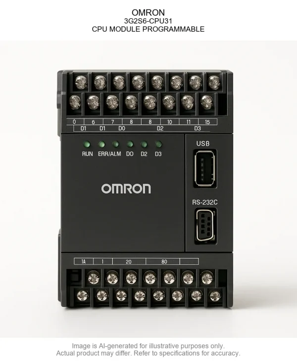 OMRON; 3G2S6-CPU31; CPU MODULE PROGRAMMABLE