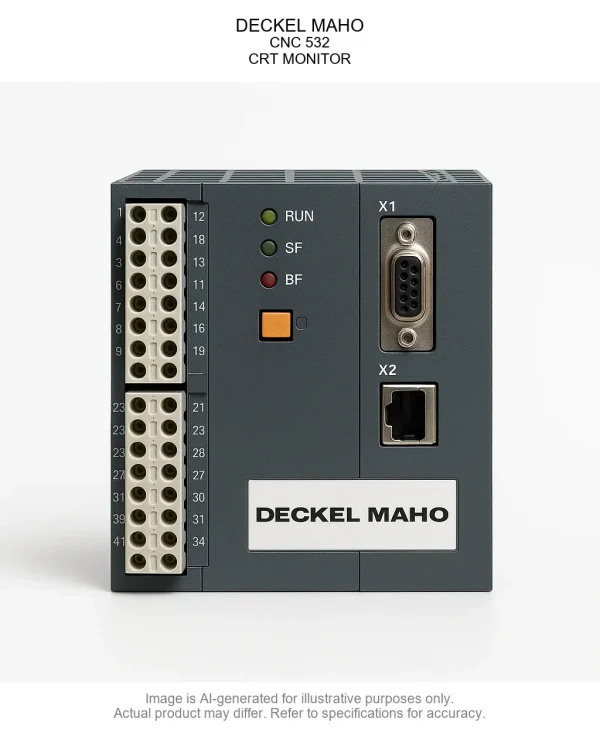 DECKEL MAHO; CNC 532; CRT MONITOR