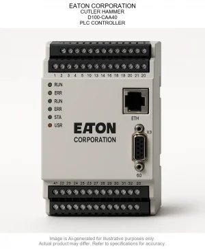 EATON CORPORATION; CUTLER HAMMER; D100-CAA40; PLC CONTROLLER