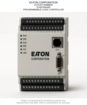 EATON CORPORATION; CUTLER HAMMER; D100CRA40R; PROGRAMMABLE LOGIC CONTROLLER