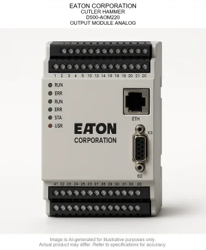 EATON CORPORATION; CUTLER HAMMER; D500-AOM220; OUTPUT MODULE ANALOG