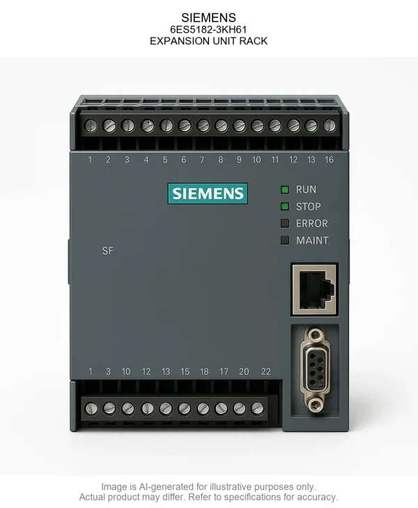 SIEMENS; 6ES5182-3KH61; EXPANSION UNIT RACK